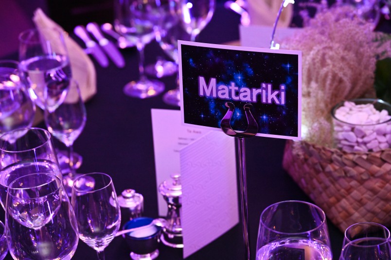 Tables labeled according to the Matariki stars