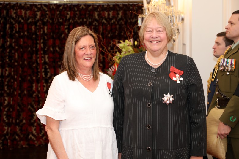 Mrs Sandy Borland, Dame Susan Glazebrook