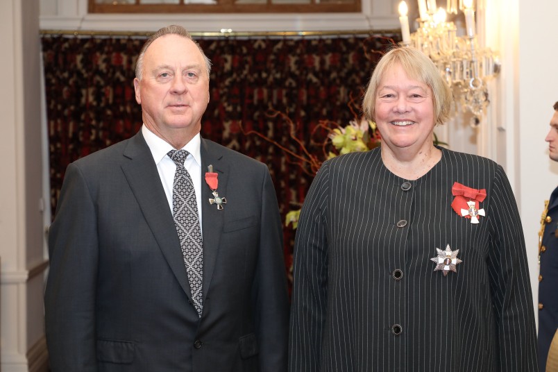 Dame Susan Glazebrook and Mr Chris Ellison, of Mosman Park, WA, Australia, MNZM for services to New Zealand-Australia relations