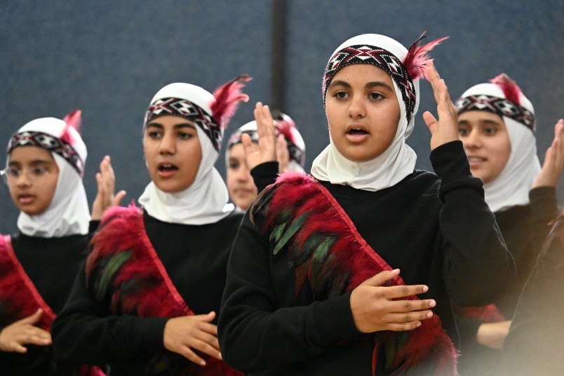 A kapa haka performance from Zayed College