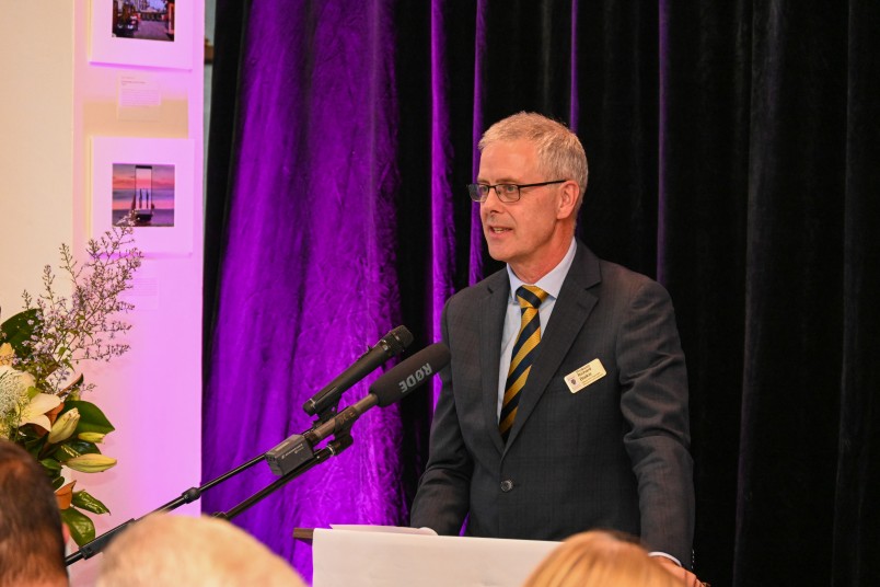 Master of ceremonies for the evening, Professor Richard Blaikie, Deputy Vice-Chancellor, Research and Enterprise