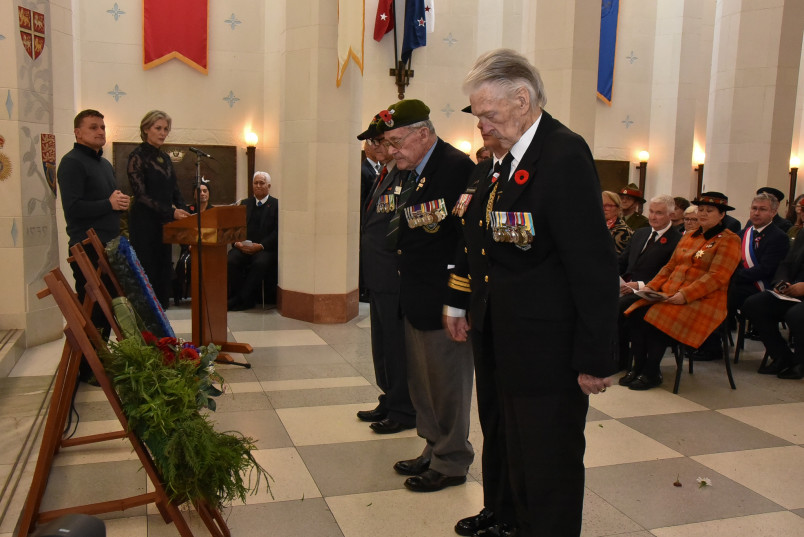 Veterans at the wreathlaying