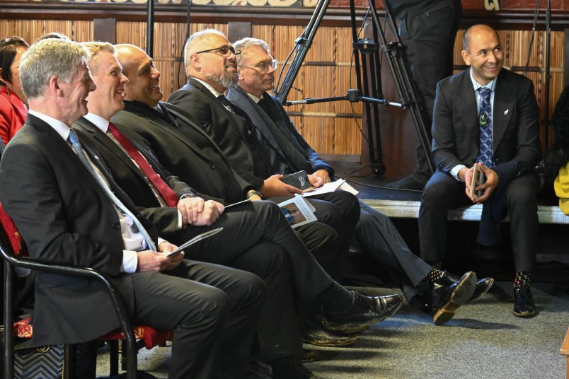 Political representatives at Ta Selwyn's investiture