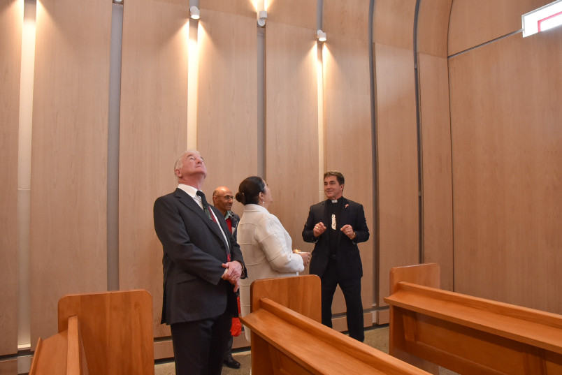 Inside the chapel at Whakamaru