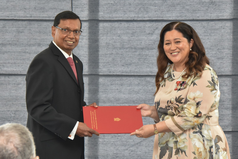 HE Mr Walpita Gamage Sampath Prasanna and Dame Cindy Kiro