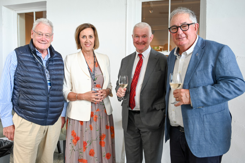Dr Davies with guests