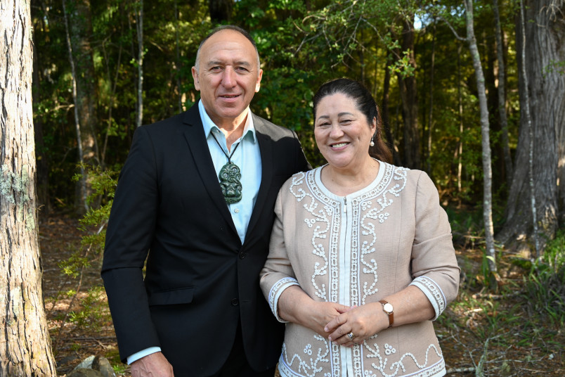 Dame Cindy and Pita Tipene