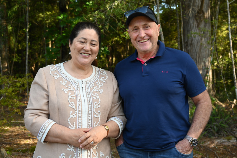 Dame Cindy and David Rankin