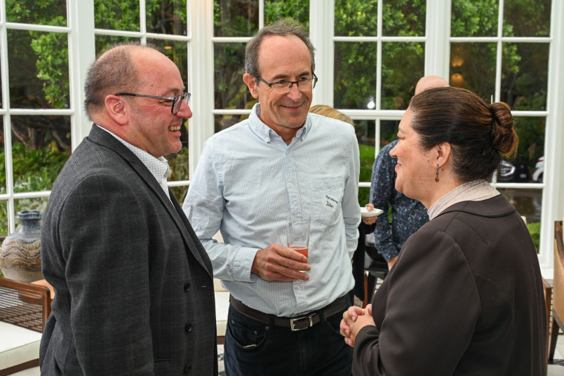 Dame Cindy in conversation with guests