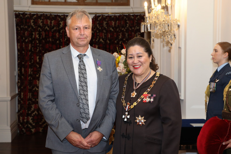 Mr Roland Ipenburg, of Picton, New Zealand Bravery Decoration for an act of exceptional bravery in a situation of danger