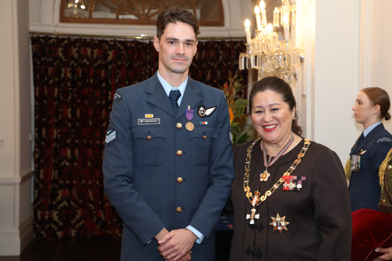 Corporal Adam Brown, of Manawatū, New Zealand Bravery Medal
