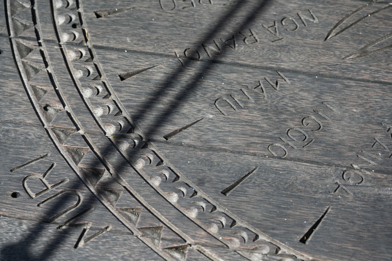 A star compass for navigation carved into the Paikea