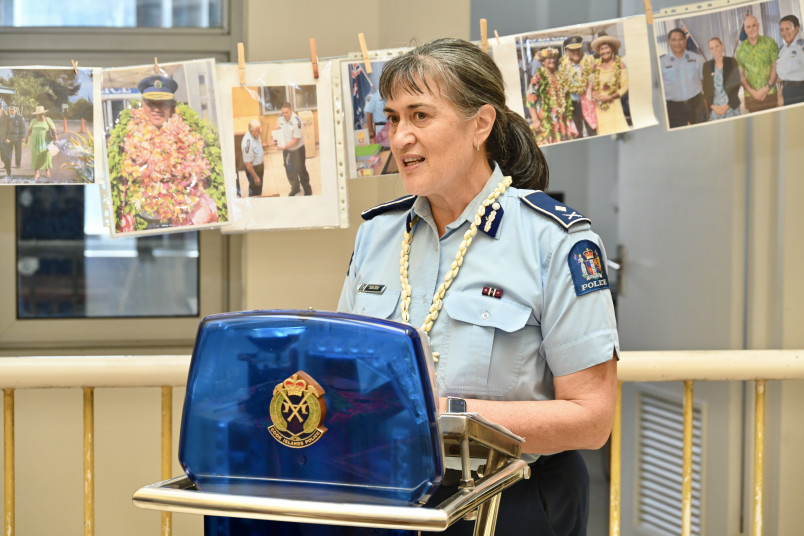 New Zealand Deputy Police Commissioner Tania Kura speaks
