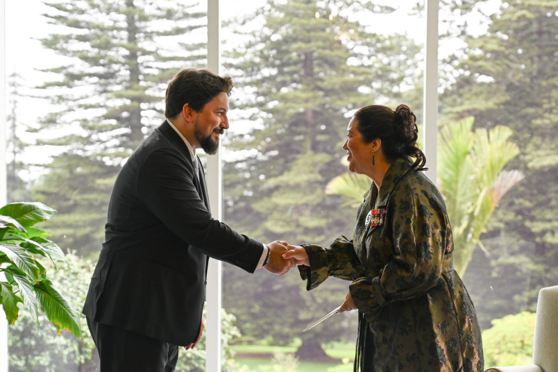 Ambassador Garcia and Dame Cindy.