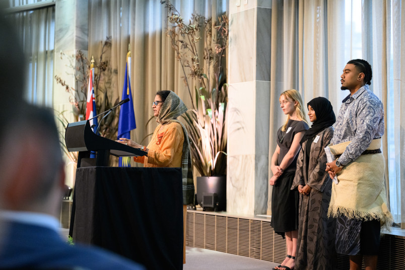Interfaith prayer offered by members of Wellington's faith communities