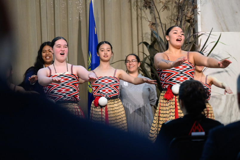 Kapa haka performance by Wellington East Girls’ College