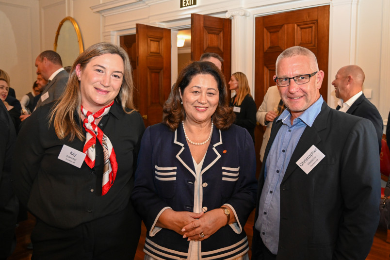 Dame Cindy with guests