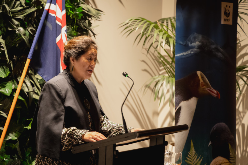 Dame Cindy delivers her speech