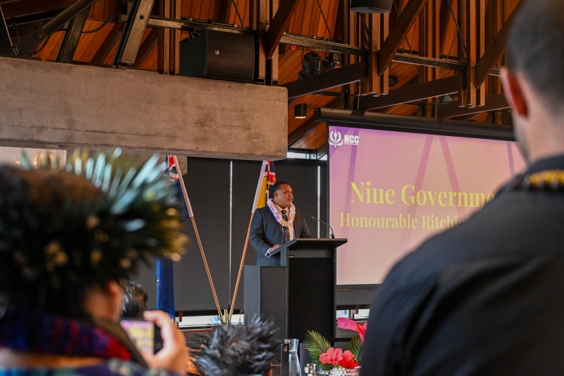 The Honourable Ritchie Mautama, Cabinet Minister of the 19th Government of Niue speaks