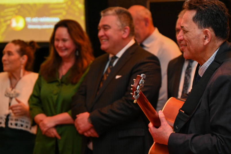 Judges sing a waiata in acknowledgement of Her Excellency