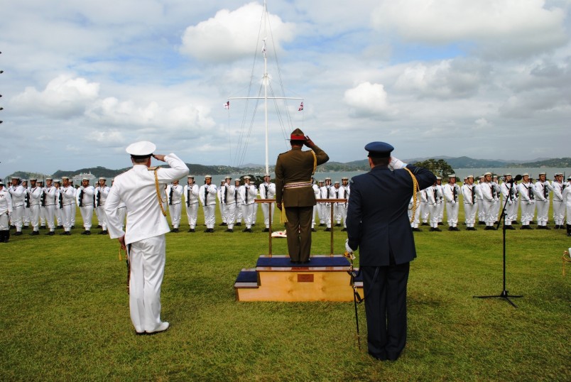Beat Retreat and Ceremonial Sunset Ceremony: Saluting the Guard of Honour.