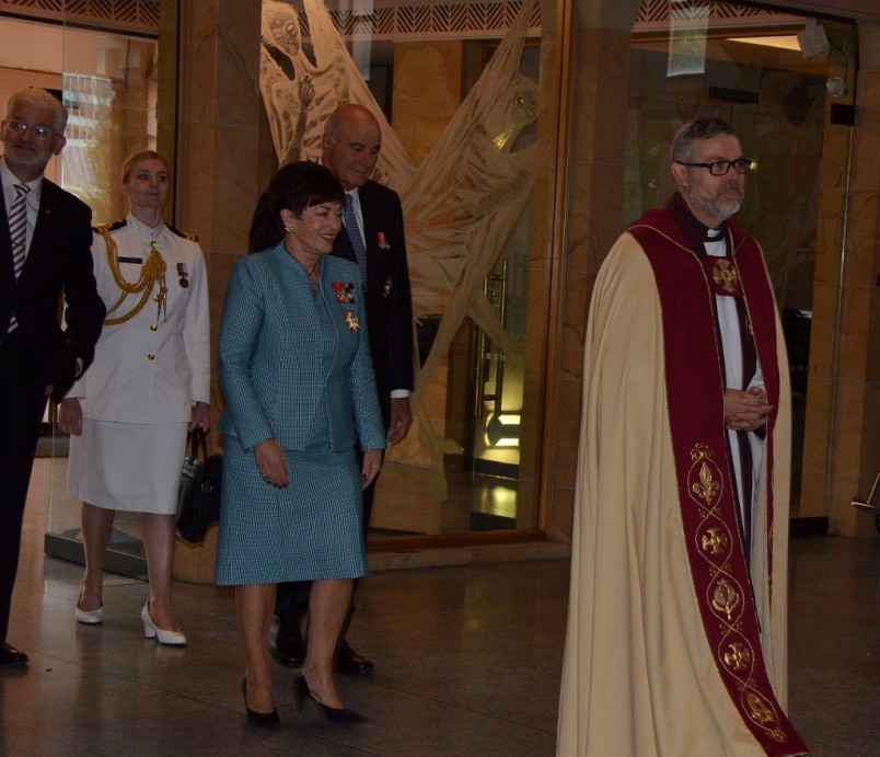 Their Excellencies entering the Cathedral.