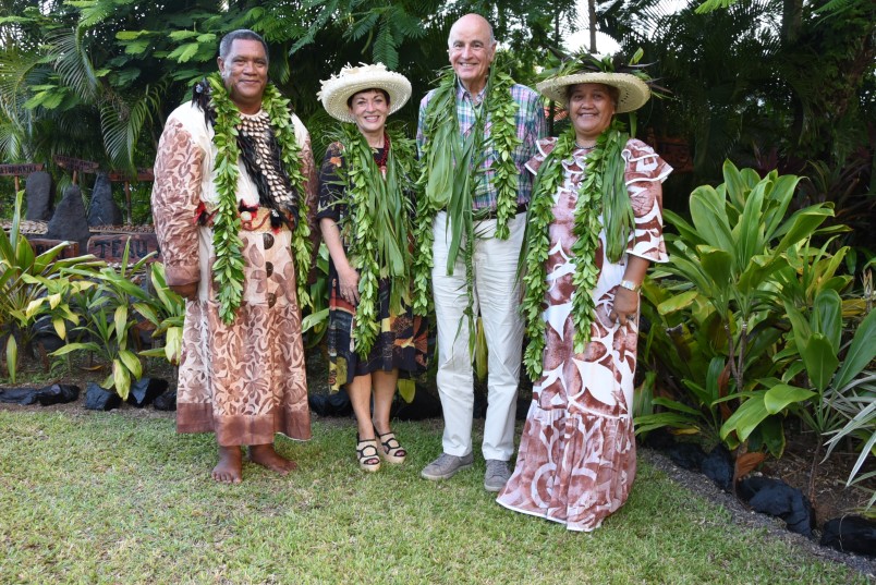 Their Excellencies with Tou Travel Ariki and his wife.