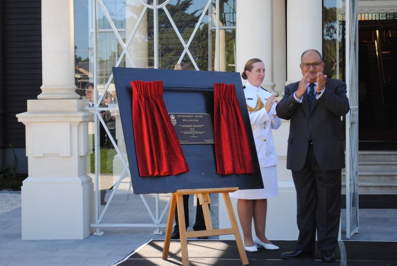 Plaque unveiling - Government House.