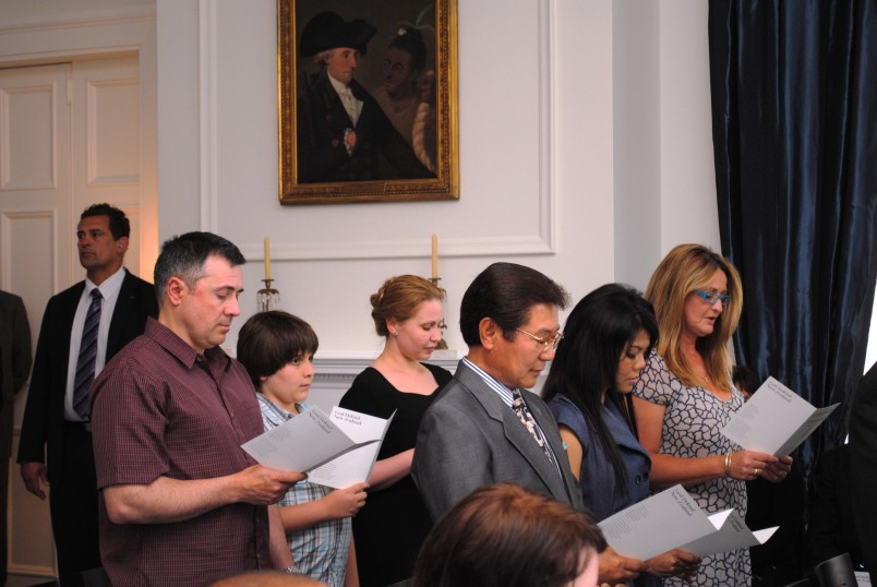 New Citizens give an Oath and Affirmation of Allegiance.
