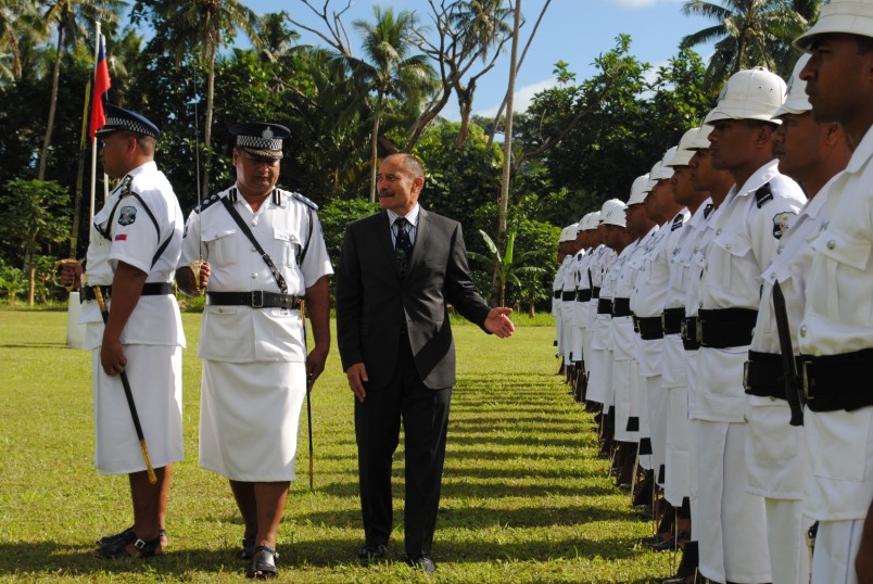 Call on the Head of State, HH Tui Atua Tupua Tamasese Efi.