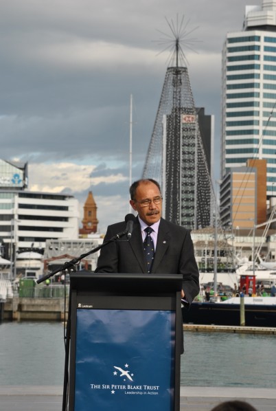 The Governor-General officially launches the 2012 Young Blake Expedition to the Kermadec Islands.