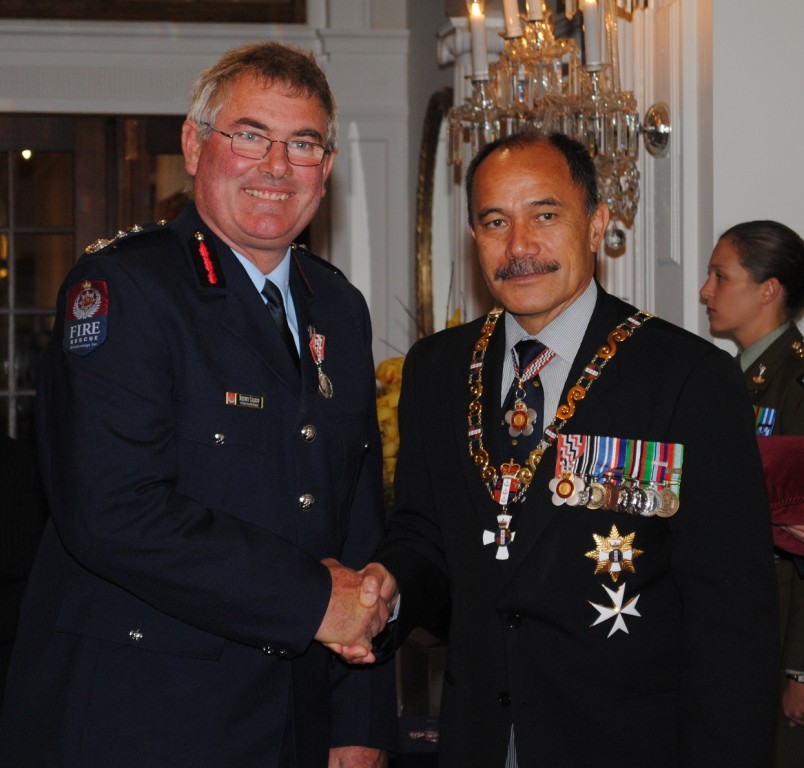Chief Fire Officer Rodney Caldow, QSM, Foxton Beach.