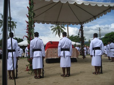 state funeral samoa head