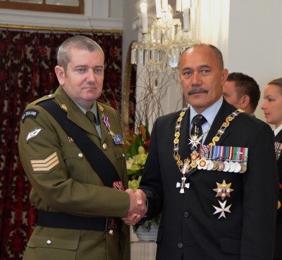Sergeant David Duncan, NZGD, for an act of exceptional gallantry in a situation of danger.