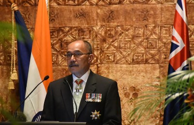 The Governor-General Sir Jerry Mateparae speaks at the State Dinner for HE, Mr Pranab Mukherjee, President of the Republic of India.