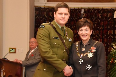 an image of Major Andrew Thornton, DSD for services to the New Zealand Defence Force