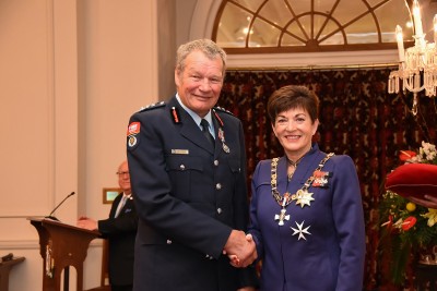 An image of Mr Brian Dobson, QSM of Matata, for services to the New Zealand Fire Service and rugby.