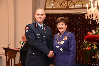 an image of Mr Karl Lapwood, QSM of Hamilton, for services to the New Zealand Fire Service and business. 