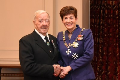 an image of Mr Arthur Pacey, QSM of Blenheim, for services to rugby and the community. 