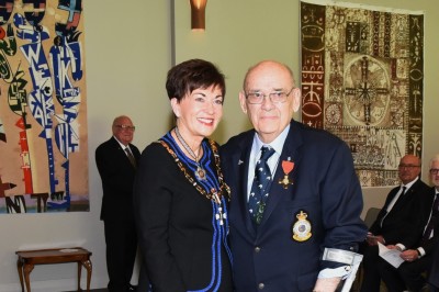 An image of Dame Patsy and Mr Wahiao (Jim) Gray, of Rotorua, ONZM for services to Māori and governance