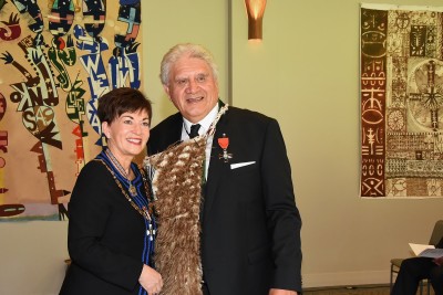 An image of Dame Patsy and Mr Pembroke (Pem) Bird, of Murupara, MNZM for services to education and Māori
