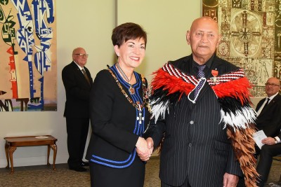 An image of Dame Patsy and Mr Te Kei O Te Waka (Te Kei) Merito, of Rotorua, MNZM for services to Māori and conservation