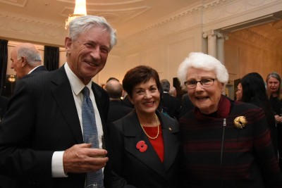 An image of Dame Patsy with Hon Philip Burdon and Hon Margaret Austin