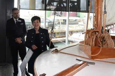 Image of Dame Patsy and Lord Jellicoe's sailing boat - Iron Duke