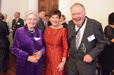 Image of Dame Patsy and her New Zealand Antarctic Heritage Trust co-patrons June, Lady Hillary and Bob Norman