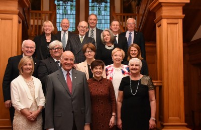 an image of Dame Patsy and Sir David with their guests