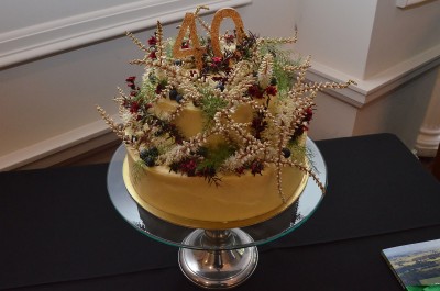 an image of the birthday cake to celebrate 40 years of the National Trust's work
