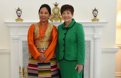 an image of Her Excellency Ms Lucky Sherpa, The Ambassador of Nepal, and Dame Patsy