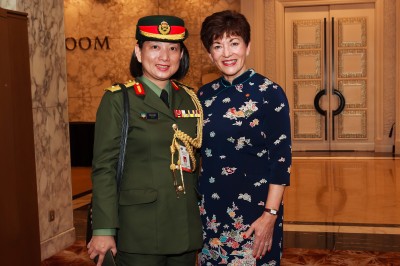 an image of Dame Patsy with her Honorary Aide-de-Camp, Colonel Loh