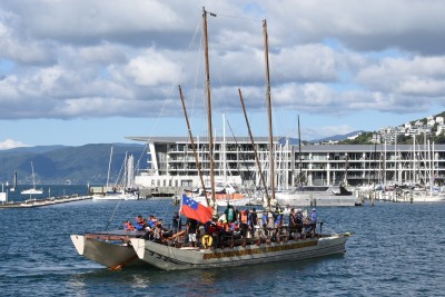 an image of Samoan waka hourua